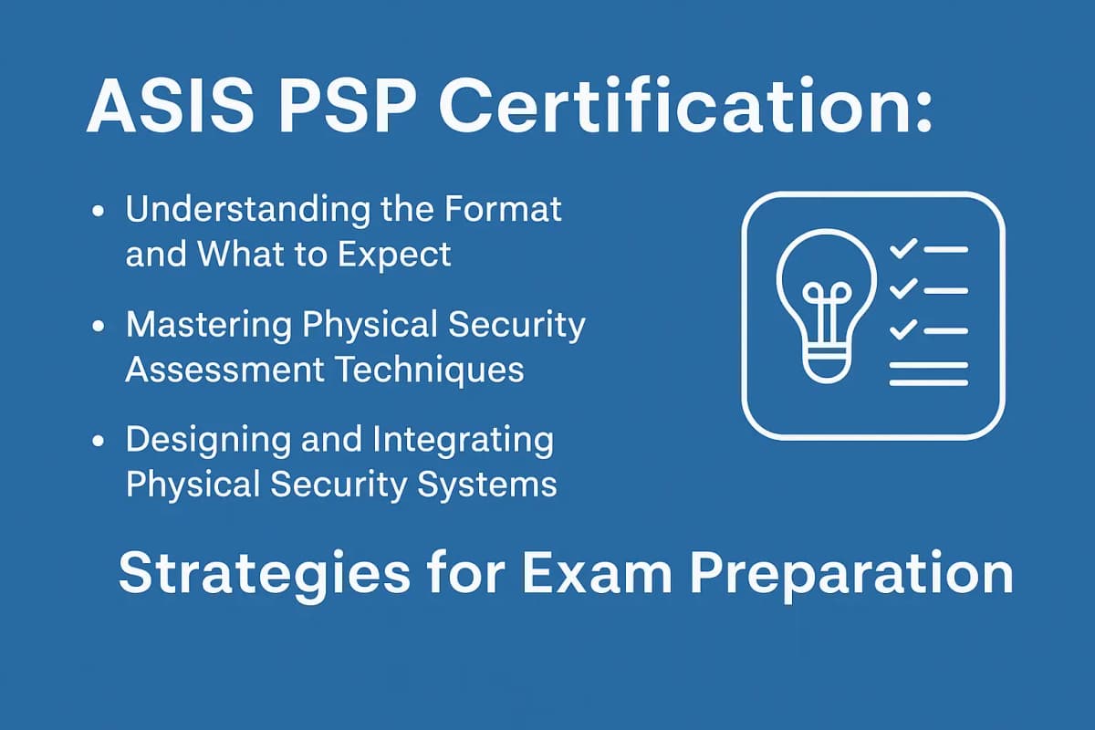 ASIS PSP Exam Content and Key Focus Areas