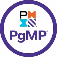 PMI-PgMP certification logo featuring PMI branding and the Program Management Professional designation in a circular purple design.