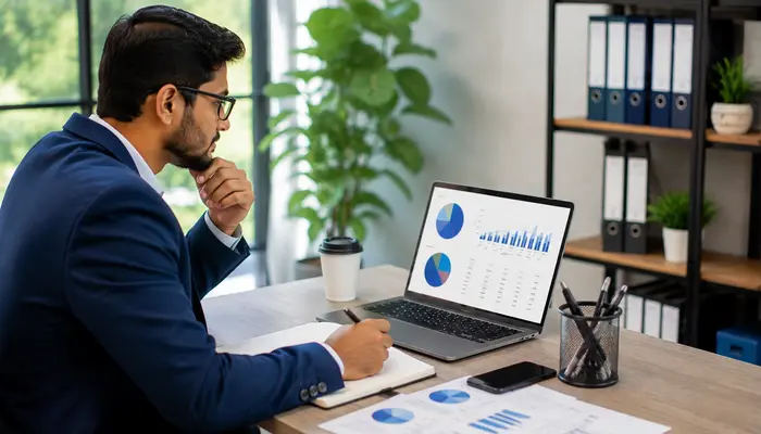 CompTIA SecOT+ Certification professional discussing average salary and career growth with a senior mentor in a modern office.