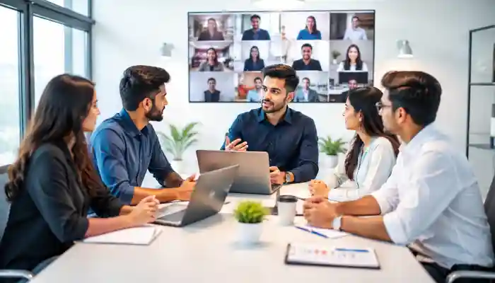AWS Certified Machine Learning – Specialty Certification team discussing online exam-pass training and certification at NYTCC