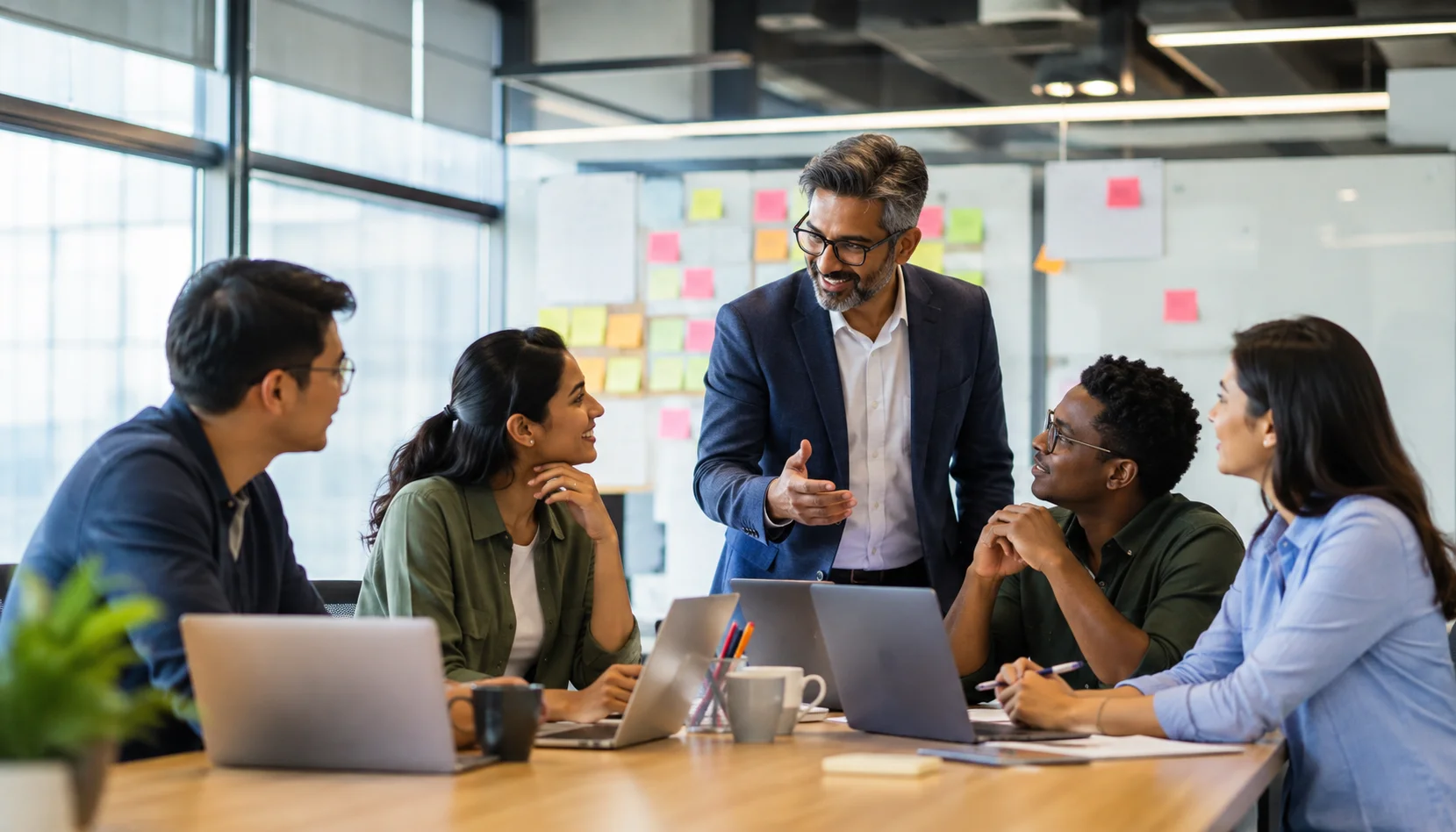 Student discussing Professional Scrum Master I Certification training with an expert instructor during an online learning class.