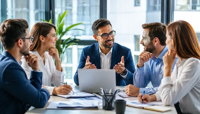 Team discussion about CCNP Cybersecurity Certification online exam-pass training and certification with experienced professionals.